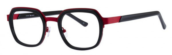 Staag SG-CARY Eyeglasses, C3 BLACK/NEON RED