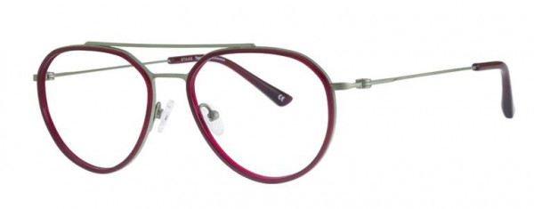 Staag SG-EVAN Eyeglasses, C2 PL GRN/DRK RED