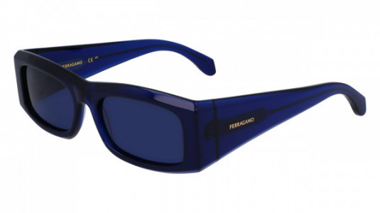 Ferragamo SF2012S Sunglasses, (432) TRANSPARENT BLUE