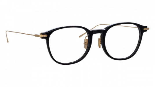 Linda Farrow LF16LB MEIER Eyeglasses, (001) BLACK/LIGHT GOLD
