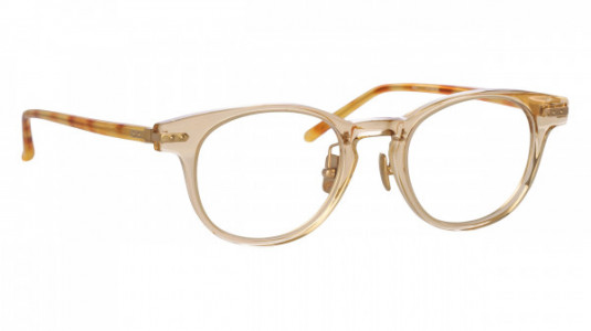 Linda Farrow LF25LB BAY Eyeglasses, (015) SAFFRON/SAFF-SHELL/LIGHT GOLD