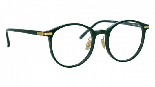 Linda Farrow LF59LB FORSTER Eyeglasses, (003) FOREST GREEN/LIGHT GOLD