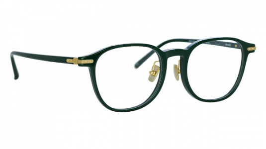 Linda Farrow LF63LB ARNOLD Eyeglasses, (003) FOREST GREEN/LIGHT GOLD