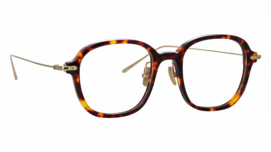 Linda Farrow LF75LB LANE Eyeglasses, (002) DARKT-SHELL/LIGHT GOLD