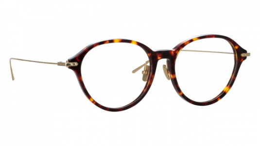 Linda Farrow LF76LB PEARCE Eyeglasses, (002) DARKT-SHELL/LIGHT GOLD