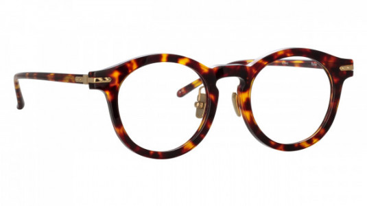 Linda Farrow LF80LB PARLER Eyeglasses, (002) DARKT-SHELL/LIGHT GOLD