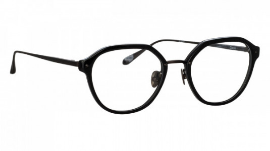 Linda Farrow LFL1273 CACAO Eyeglasses, (006) BLACK/MATT NICKEL