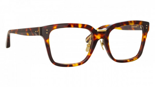 Linda Farrow LFL1322 DESIREE Eyeglasses, (002) DARKT-SHELL/LIGHT GOLD