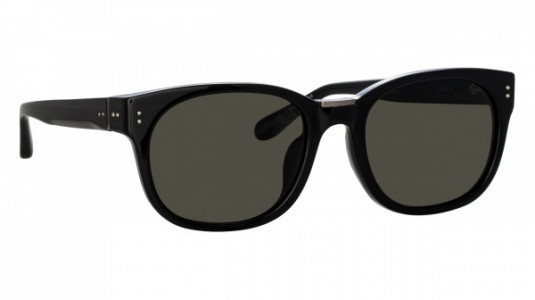 Linda Farrow LFL1275S CEDRIC Sunglasses, (011) BLACK/MATT NICKEL/GREY