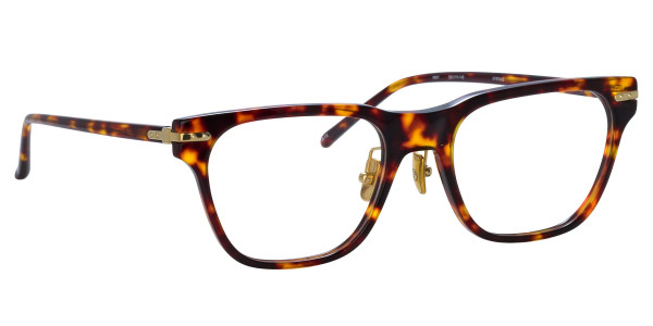 Linda Farrow LF81LB COVE Eyeglasses, (002) DARK T-SHELL/ LIGHT GOLD