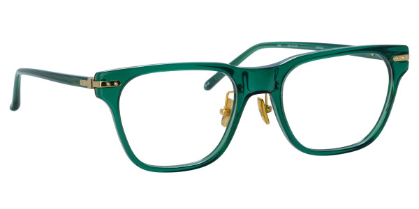 Linda Farrow LF81LB COVE Eyeglasses, (004) BOTTLE GREEN/ LIGHT GOLD