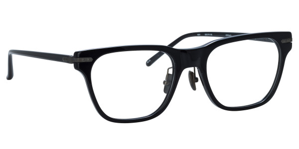 Linda Farrow LF81LB COVE Eyeglasses, (005) BLACK / MATT NICKEL