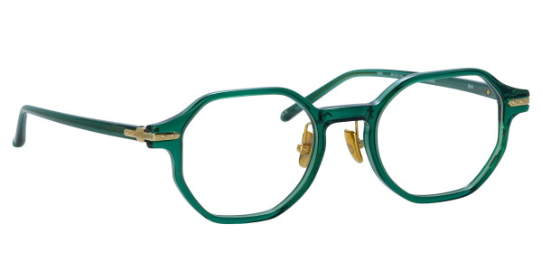 Linda Farrow LF85LB AXIS Eyeglasses, (003) BOTTLE GREEN/ LIGHT GOLD