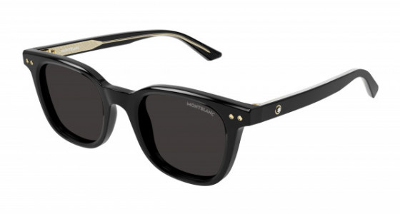 Montblanc MB0320S Sunglasses, 001 - BLACK with GREY lenses