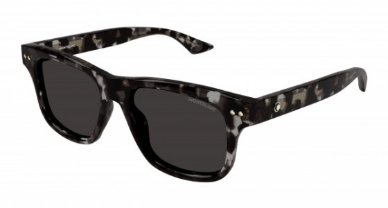 Montblanc MB0319S Sunglasses, 003 - BLACK with GREY lenses