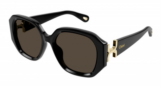 Chloé CH0236S Sunglasses, 001 - BLACK with BROWN lenses