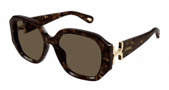 Chloé CH0236S Sunglasses, 002 - HAVANA with BROWN lenses