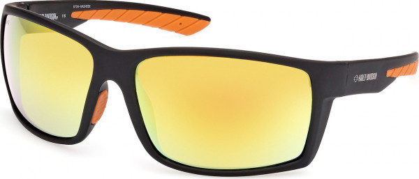 HD Z Tech Standard HZ0014 STONE-WASHED Sunglasses, 02G - Matte Black / Matte Black