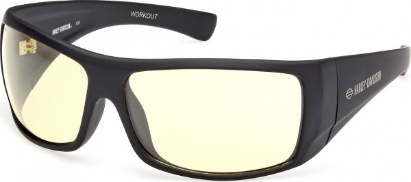 HD Z Tech Standard HZ0013 WORKOUT Sunglasses, 02J - Matte Black / Matte Black