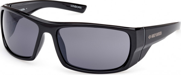 HD Z Tech Standard HZ0012 WINBORN Sunglasses, 01A - Shiny Black / Shiny Black