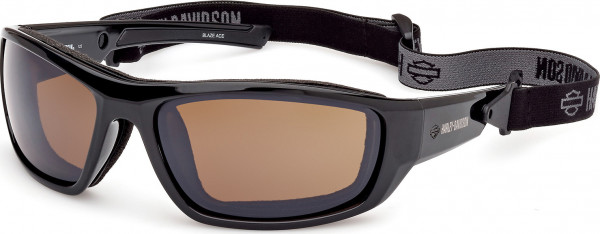 HD Z Tech Standard HZ0005 BLAZE ACE Sunglasses, 01E - Shiny Black / Shiny Black
