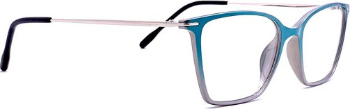 Eyecroxx EC058 NEW Eyeglasses, C2 Blue Silver Fade