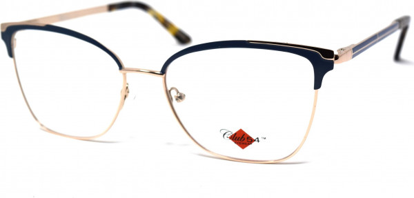 Club 54 Betty *NEW* Eyeglasses, Blue/Gold