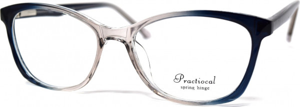 Practical Mia Eyeglasses, Grey/Blue