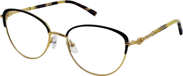 Elizabeth Arden Elizabeth Arden 1267 Eyeglasses, BLACK GOLD