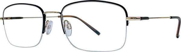 Stetson Stetson Stainless Steel 601 Eyeglasses, 308 Noir/Gold