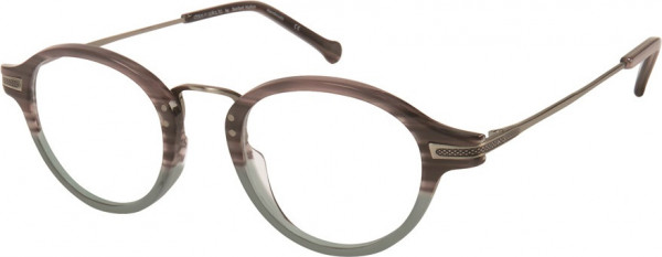 Union Bay C984 ESSEX Eyeglasses, BRGRN WALNUT TO SAGE FADE