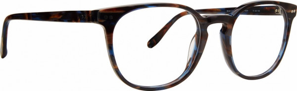 Badgley Mischka BM Evan Eyeglasses, Brown/Cobalt