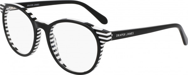 Draper James DJ1021 Eyeglasses, (003) BLACK STRIPE