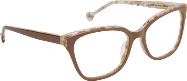 Lisa Loeb LL208 SUN Eyeglasses, CARAMEL GRANITE (C2)