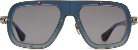 DITA RAKETO Sunglasses, ANTIQUE SILVER - BLUE SWIRL