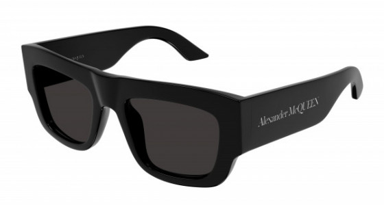 Alexander McQueen AM0449S Sunglasses, 001 - BLACK with GREY lenses