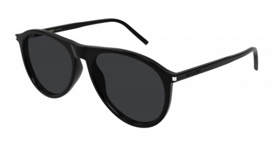 Saint Laurent SL 667 Sunglasses, 001 - BLACK with BLACK lenses