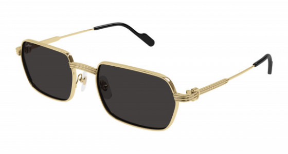 Cartier CT0463S Sunglasses, 001 - GOLD with GREY lenses