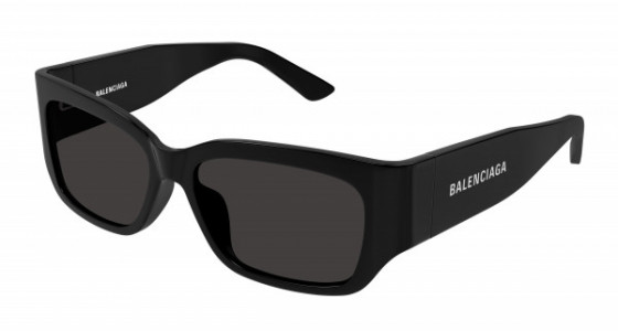 Balenciaga BB0331SK Sunglasses, 001 - BLACK with GREY lenses