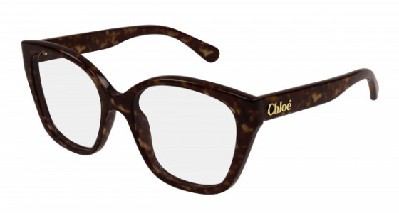 Chloé CH0241O Eyeglasses, 002 - HAVANA with TRANSPARENT lenses