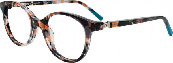 EasyClip EC693 Eyeglasses, 010 - Pink Tortoise & Blue