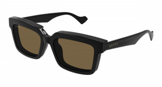 Gucci GG1543S Sunglasses, 004 - BLACK with TRANSPARENT lenses