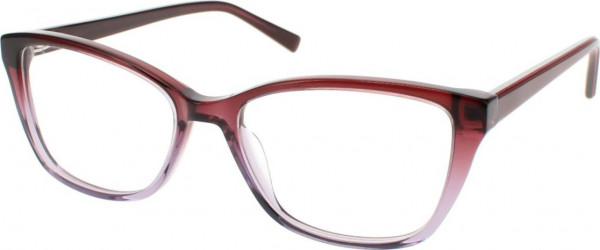 Ellen Tracy DINARA Eyeglasses, Burgundy Purple Fade