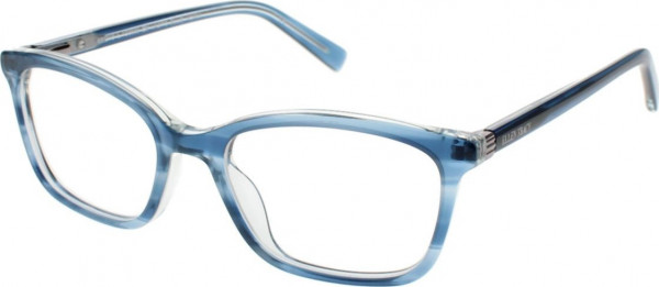 Ellen Tracy VASTO Eyeglasses, Blue Horn