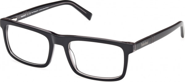 Timberland TB50023 Eyeglasses, 001 - Shiny Black / Shiny Black