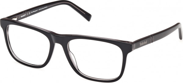 Timberland TB50022 Eyeglasses, 001 - Shiny Black / Shiny Black