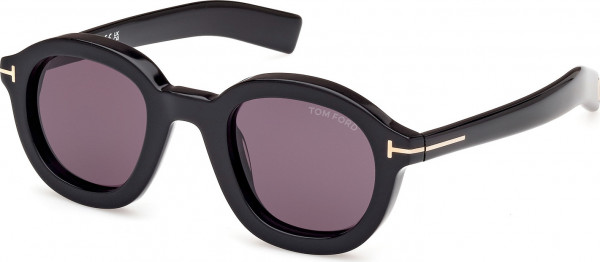 Tom Ford FT1100 RAFFA Sunglasses, 01A - Shiny Black / Shiny Black