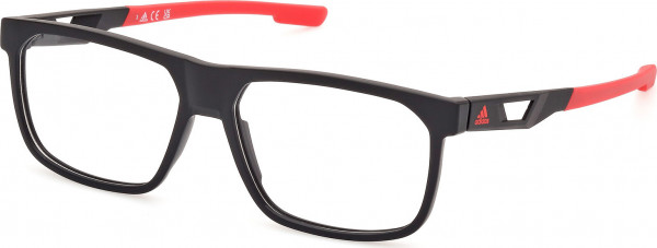 adidas SP5076 Eyeglasses, 002 - Matte Black / Matte Black