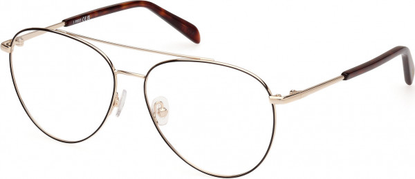 Emilio Pucci EP5254 Eyeglasses, 005 - Shiny Pale Gold / Shiny Pale Gold