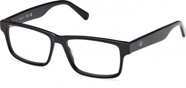 Gant GA50017 Eyeglasses, 001 - Shiny Black / Shiny Black